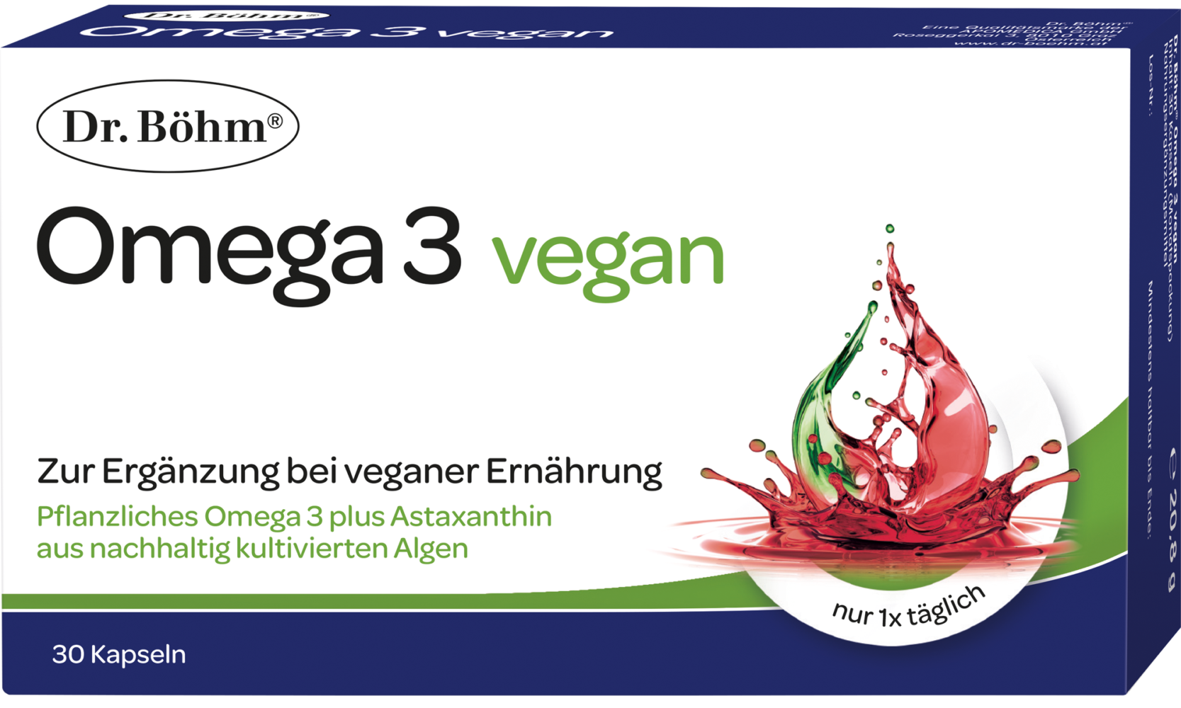 Dr. Böhm® Omega 3 vegan Kapseln, Nahrungsergänzungsmittel